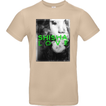 schmittywersonst schmittywersonst - Love Shisha T-Shirt B&C EXACT 190 - Sand