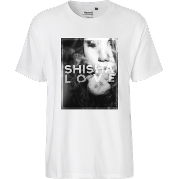 schmittywersonst schmittywersonst - Love Shisha T-Shirt Fairtrade T-Shirt - white