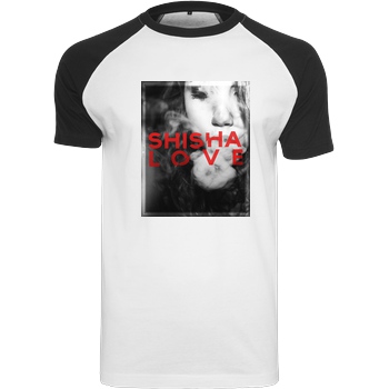 schmittywersonst schmittywersonst - Love Shisha T-Shirt Raglan Tee white
