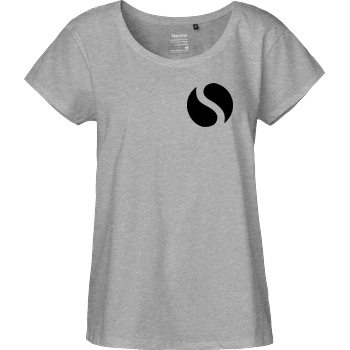 schmittywersonst schmittywersonst - S Logo T-Shirt Fairtrade Loose Fit Girlie - heather grey