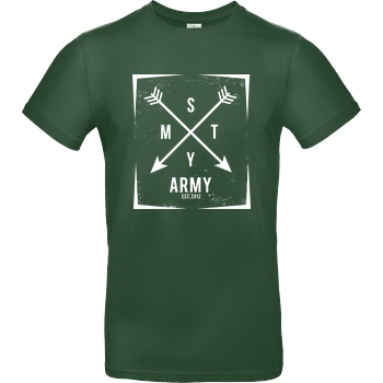 schmittywersonst schmittywersonst - SMTY Army T-Shirt B&C EXACT 190 -  Bottle Green