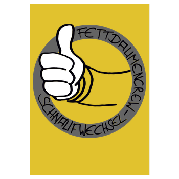 Schnaufwechsel - Logo Art Print yellow