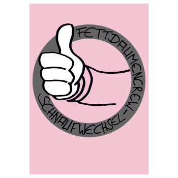 Schnaufwechsel - Logo Art Print pink