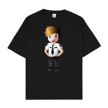 ScriptOase Script Oase - FBI T-Shirt Oversize T-Shirt - Black