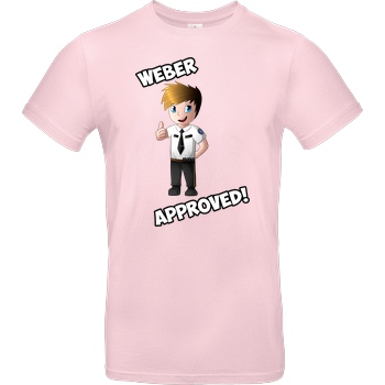 ScriptOase Script Oase - Weber approved T-Shirt B&C EXACT 190 - Light Pink