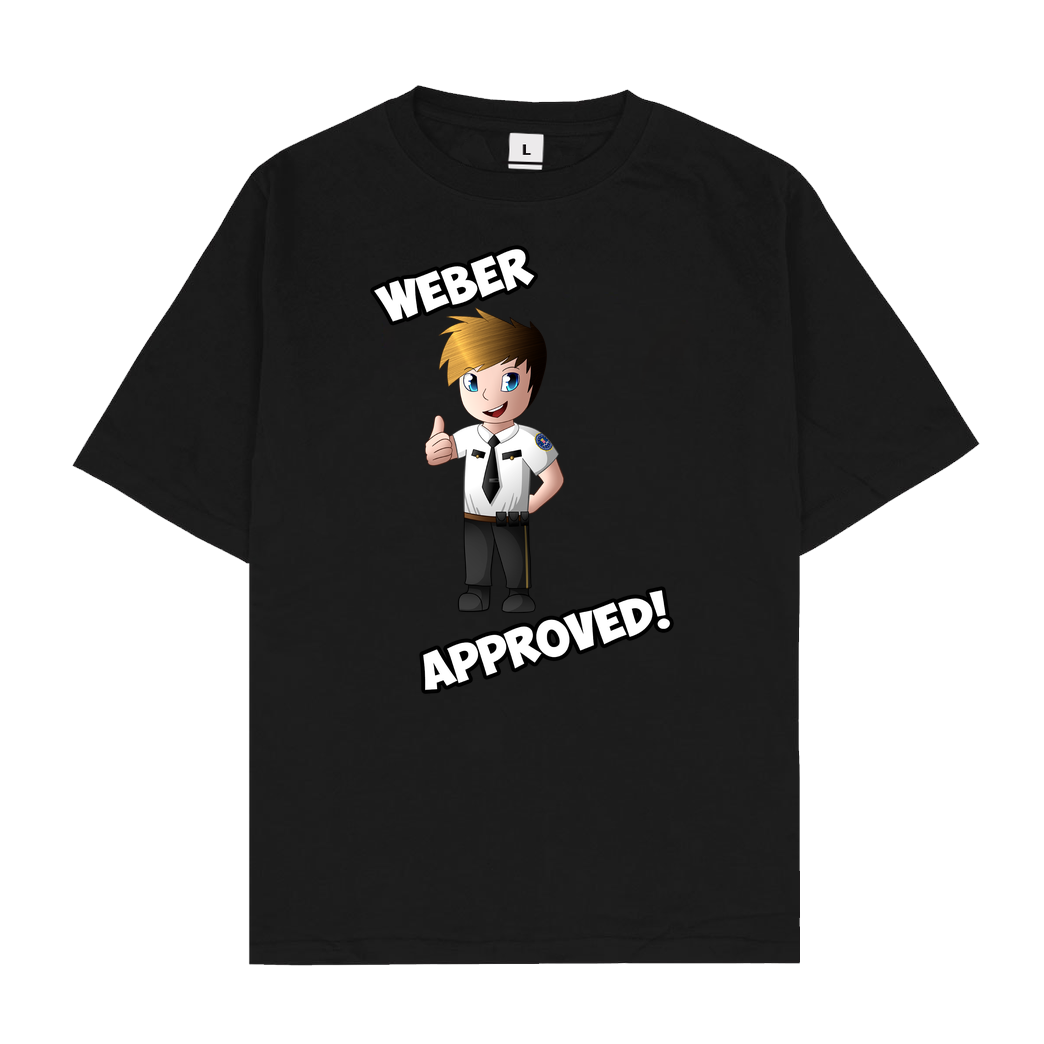 ScriptOase Script Oase - Weber approved T-Shirt Oversize T-Shirt - Black