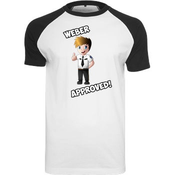 ScriptOase Script Oase - Weber approved T-Shirt Raglan Tee white