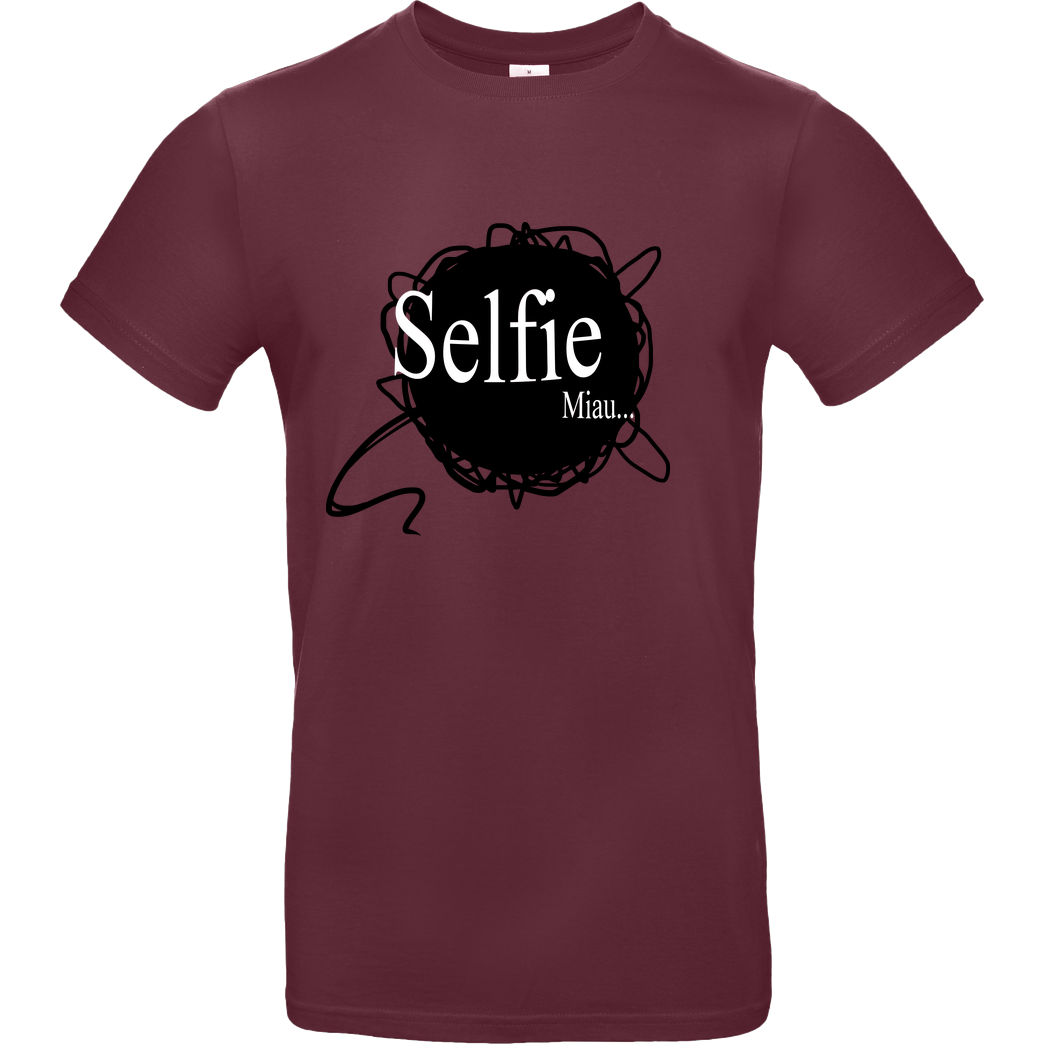 Selbstgespräch Selbstgespräch - Selfie T-Shirt B&C EXACT 190 - Burgundy