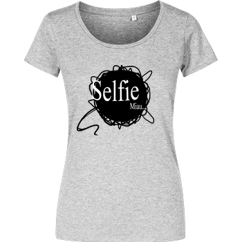 Selbstgespräch Selbstgespräch - Selfie T-Shirt Girlshirt heather grey