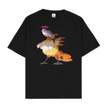 Sephiron Sephiron - GMAX GURGL SHINY T-Shirt Oversize T-Shirt - Black