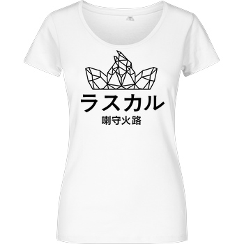 Sephiron Sephiron - Japan Schlingel Block T-Shirt Girlshirt weiss