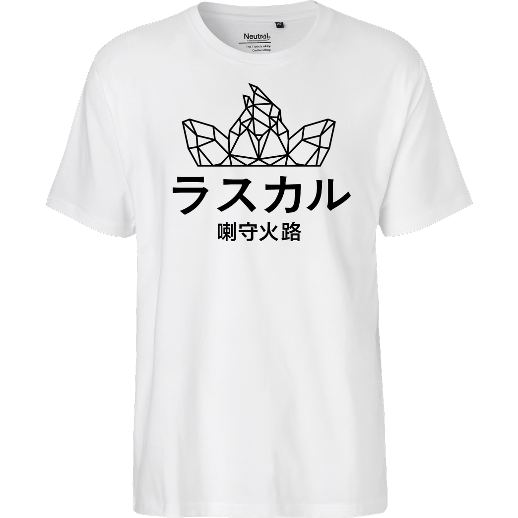 Sephiron Sephiron - Japan Schlingel Block T-Shirt Fairtrade T-Shirt - white