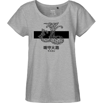 None Sephiron - Mokuba 01 T-Shirt Fairtrade Loose Fit Girlie - heather grey