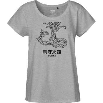 None Sephiron - Mokuba 02 T-Shirt Fairtrade Loose Fit Girlie - heather grey