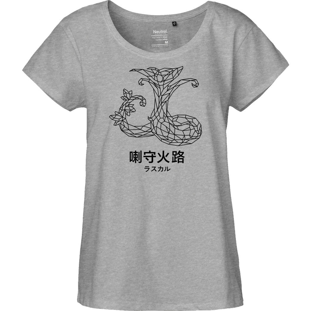 None Sephiron - Mokuba 02 T-Shirt Fairtrade Loose Fit Girlie - heather grey