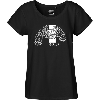 Sephiron Sephiron - Vision white T-Shirt Fairtrade Loose Fit Girlie - black