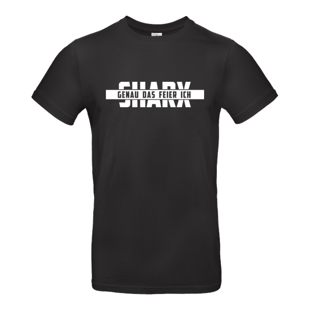 Sharx - Sharx - Logo White - T-Shirt - B&C EXACT 190 - Black