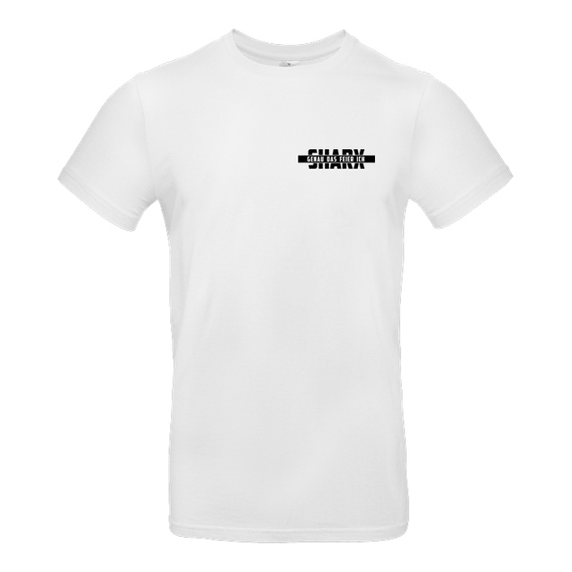 Sharx - Sharx - Logo&Comic - Black T-shirt - T-Shirt - B&C EXACT 190 -  White