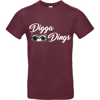 Shlorox Shlorox - Digga Dings T-Shirt B&C EXACT 190 - Burgundy