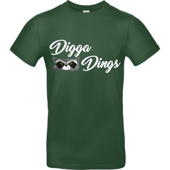 Shlorox Shlorox - Digga Dings T-Shirt B&C EXACT 190 -  Bottle Green