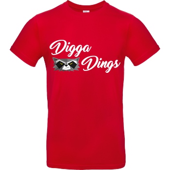 Shlorox Shlorox - Digga Dings T-Shirt B&C EXACT 190 - Red