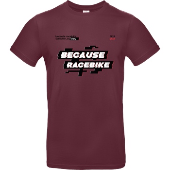 Slaty Slaty - Because Racebike Arcade T-Shirt B&C EXACT 190 - Burgundy