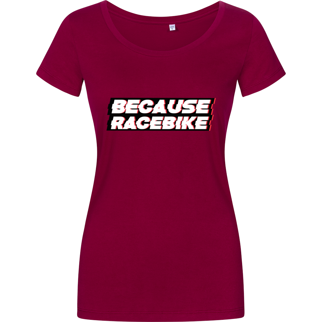 Slaty Slaty - Because Racebike T-Shirt Girlshirt berry