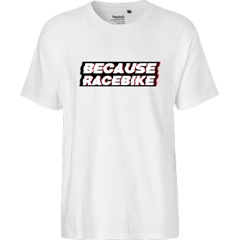 Slaty - Because Racebike Fairtrade T-Shirt - white