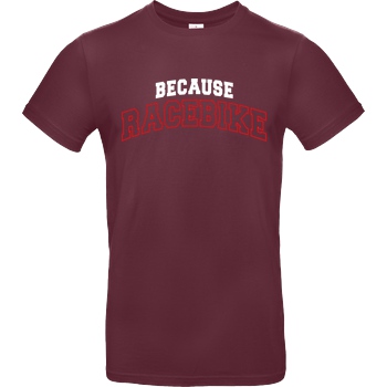 Slaty Slaty - College Logo T-Shirt B&C EXACT 190 - Burgundy