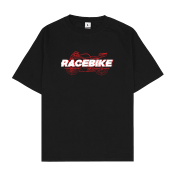 Slaty - Race bike red Oversize T-Shirt - Black