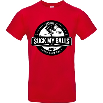 Suck My Balls SMB Logo T-Shirt B&C EXACT 190 - Red