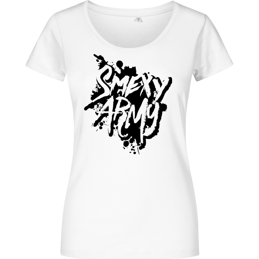 Smexy Smexy - Army T-Shirt Girlshirt weiss