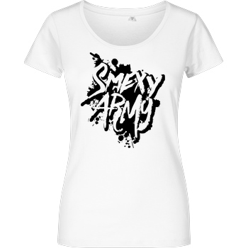 Smexy Smexy - Army T-Shirt Girlshirt weiss