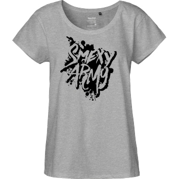 Smexy Smexy - Army T-Shirt Fairtrade Loose Fit Girlie - heather grey