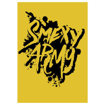 Smexy - Army Art Print yellow