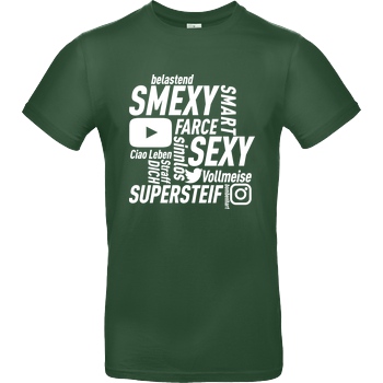 Smexy Smexy - Socials T-Shirt B&C EXACT 190 -  Bottle Green