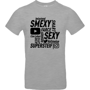 Smexy Smexy - Socials T-Shirt B&C EXACT 190 - heather grey