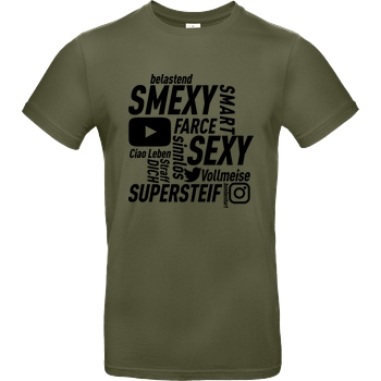 Smexy Smexy - Socials T-Shirt B&C EXACT 190 - Khaki