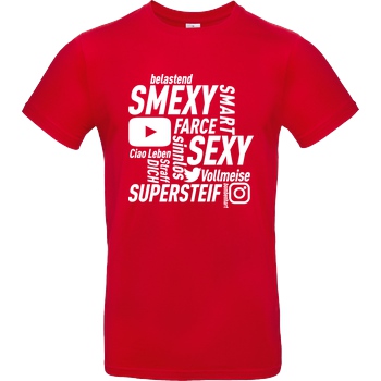 Smexy Smexy - Socials T-Shirt B&C EXACT 190 - Red