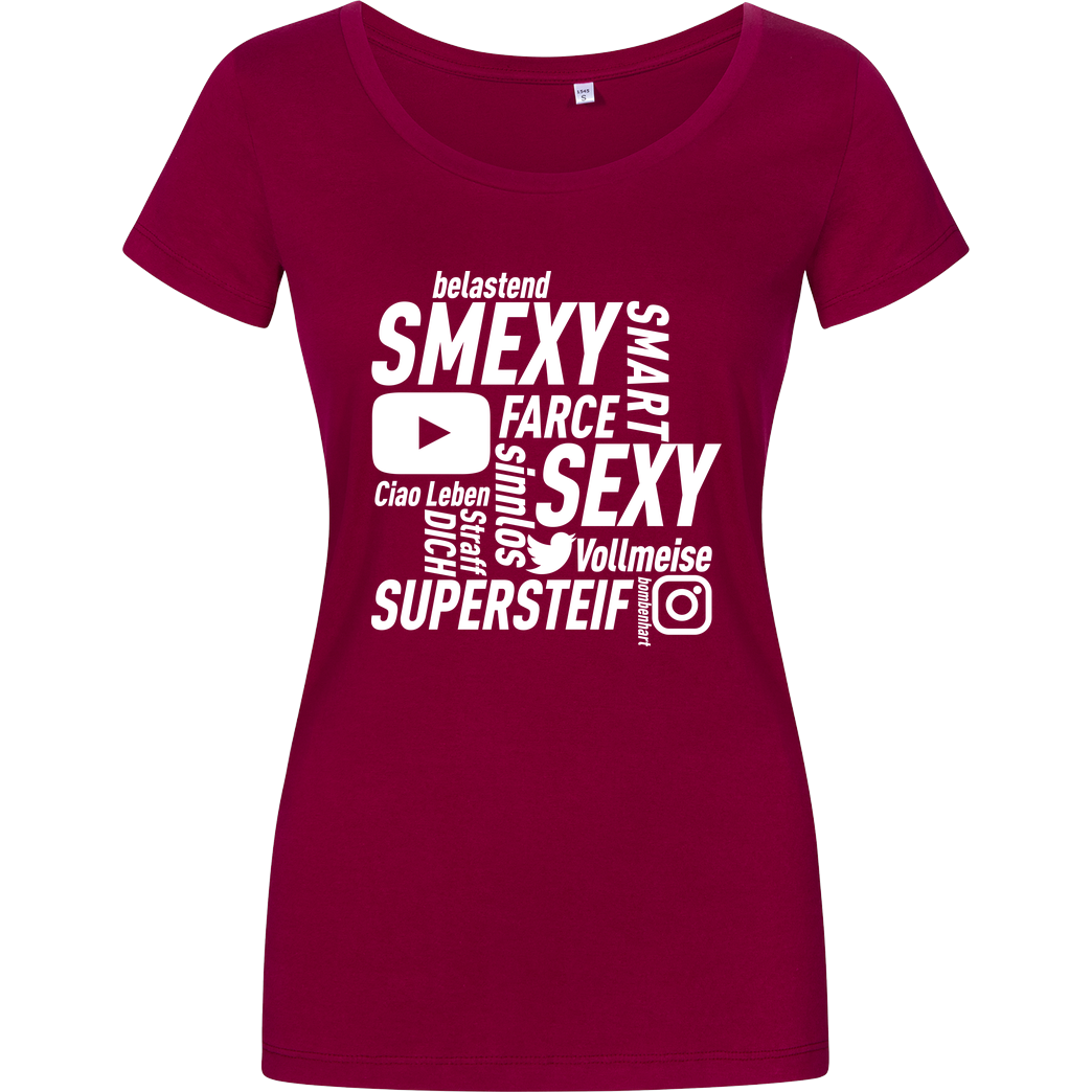Smexy Smexy - Socials T-Shirt Girlshirt berry