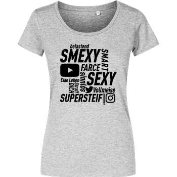 Smexy Smexy - Socials T-Shirt Girlshirt heather grey