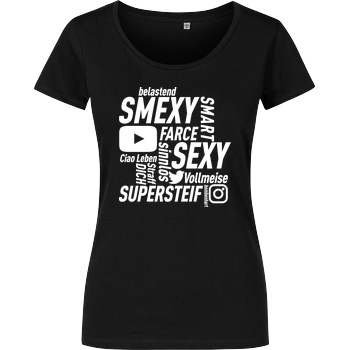 Smexy Smexy - Socials T-Shirt Girlshirt schwarz