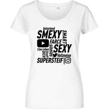 Smexy Smexy - Socials T-Shirt Girlshirt weiss