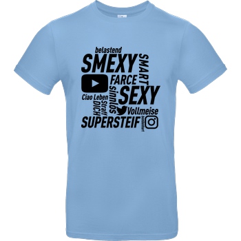 Smexy Smexy - Socials T-Shirt B&C EXACT 190 - Sky Blue