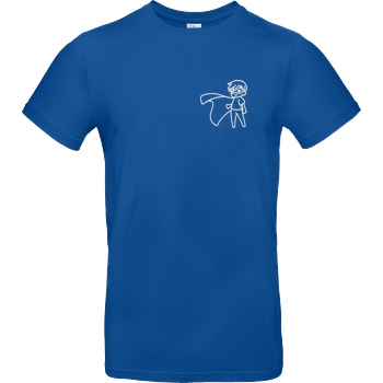 Snoxh Snoxh - Superheld gestickt T-Shirt B&C EXACT 190 - Royal Blue