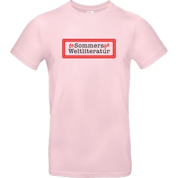 Sommers Weltliteratur to go Sommers Weltliteratur - Logo schwarz T-Shirt B&C EXACT 190 - Light Pink
