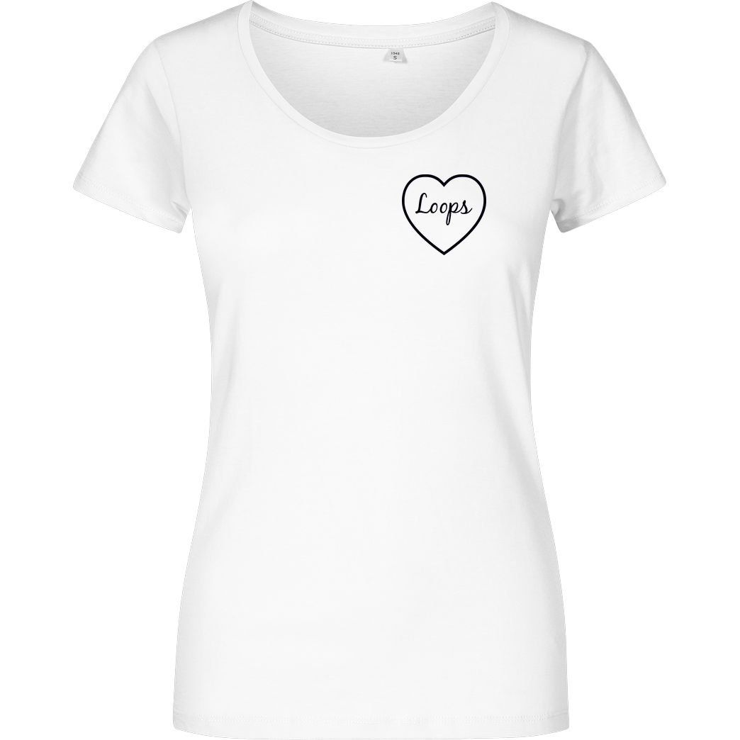 Sonny Loops Sonny Loops - Heart T-Shirt Girlshirt weiss