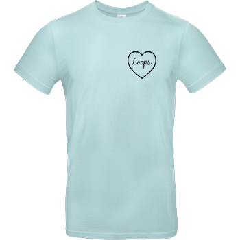 Sonny Loops Sonny Loops - Heart T-Shirt B&C EXACT 190 - Mint