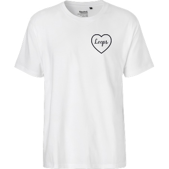 Sonny Loops Sonny Loops - Heart T-Shirt Fairtrade T-Shirt - white