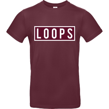 Sonny Loops Sonny Loops - Square T-Shirt B&C EXACT 190 - Burgundy